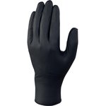 V1450B10010, Venitactyl Black Powder-Free Nitrile Disposable Gloves, Size 10.5 ...