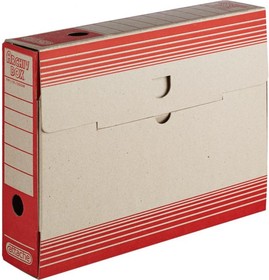 Архивный короб 25 шт в упаковке 75 мм переплетный картон красный 390817