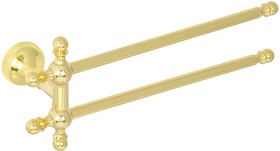 Поворотный полотенцедержатель GIALETTA двойной, L30 см, золото VR.GIL-6424.DO