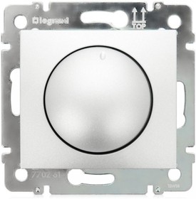 Legrand DIY Valena Алюм Светорегулятор поворотный 40-400W для ламп накаливания (вкл поворотом)