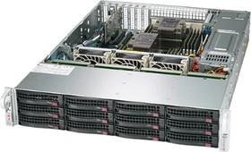 Платформа Supermicro SSG-620P-ACR12H 2U, 2xLGA-4189, TDP 270W, Intel C621A, 16xDDR4, 12x 3.5" hot-swap NVMe/SATA/SAS (4x 3.5" NVMe hybrid),