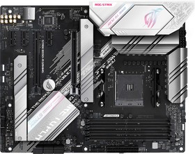 Фото 1/10 Материнская плата Asus ROG STRIX B550-A GAMING Soc-AM4 AMD B550 4xDDR4 ATX AC`97 8ch(7.1) 2.5Gg RAID+HDMI+DP