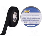 HPX-TEXLI1925BK, Лента изоляционная, W 19мм, L 25м, D 0,18мм, черный, каучуковый
