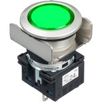 LB6MP-1T04G, Светодиодный индикатор в панель, Зеленый, 24 В, 18.2 мм, IP65