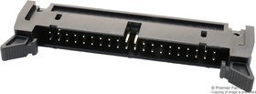 Фото 1/2 MC-254-50-SL-RA-DIP, Pin Header, угловой, Wire-to-Board, 2.54 мм, 2 ряд(-ов), 50 контакт(-ов), Through Hole Right Angle