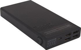Фото 1/5 Универсальный внешний аккумулятор Power Bank REMAX Radio Series 20000 mAh RPP-102 черный