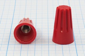 Клемма соединительная кабельная, d 7xd13x27 мм, красный, P75