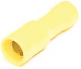Клемма наконечник на кабель розетка "I", 5мм, обжимная, желтый, TYL-1