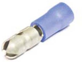 Клемма наконечник на кабель вилка "I", 5мм, обжимная, синий, TBB-2