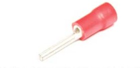 Клемма наконечник на кабель вилка "I", 1,9мм, 1,0мм2, обжимная, красный