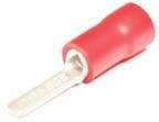 Клемма наконечник на кабель вилка, 2,3x0,9мм, 1,0мм2, обжимная, красный, VBL1-10