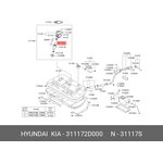 Прокладка топливного насоса HYUNDAI/KIA 31117-2D000