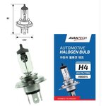 AB0015, Лампа галогеновая H4 (HB2) 24V 75/70W