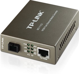 TL-MC111CS, Одномодовый двунаправленный оптический медиаконвертер WDM с разъёмом SC 100 Мбит/с