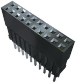 ESQ-126-33-G-D, PC / 104 Connectors Elevated Socket Strip, 0.100" Pitch