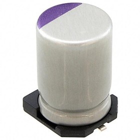 Фото 1/5 20SVP100M, 100μF Surface Mount Polymer Capacitor, 20V dc