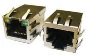 ARJ11C-MASAB-B-A-1MU2, Modular Connectors / Ethernet Connectors CONN MAGJACK 1PORT 100 BASE-T