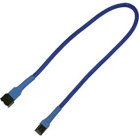 Кабель удлинительный 3-pin - 3-pin, 0.3м, Nanoxia NX3PV30B Blue | купить в розницу и оптом