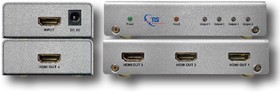 875230, Разветвитель HDMI 1 в 4 TLS HDMI 4K Splitter 1/4