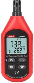 Фото 1/4 UT333BT, Термогигрометр для измерения температуры и влажности, цифровой с Bluetooth