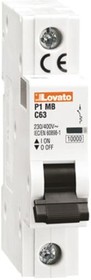 P1MB1PB01, ModuLo MCB Mini Circuit Breaker 1P 1 A 10 kA Curve B