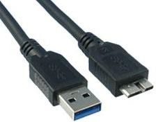 3023029-03M, USB Cables / IEEE 1394 Cables USB 3.0 A - MICRO B 30/30/24 3M BLK