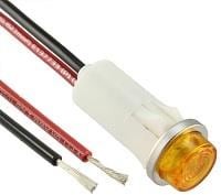 1092C3-28V, LED Panel Mount Indicator Uni-Color Amber 13000mcd 2-Pin