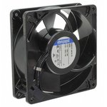 5908, AC Fans AC Tubeaxial Fan, 127x127x38mm, 115VAC, 121.2CFM, 17W, 47dBA ...