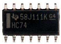 (SN74HC74DR) микросхема LOGIC SN74HC74DR S-14