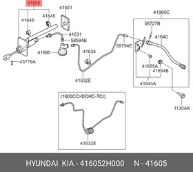 416052H000, Цилиндр сцепления главный Hyundai: I30 07-