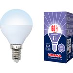 LED-G45-7W/DW/E14/FR/NR Лампа светодиодная. Форма шар, матовая. UL-00003818