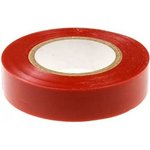 Клейкая изоляционная лента ПВХ, красная, 19 мм х 20 м 49-9-022