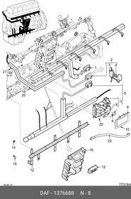 1376688, предохранитель 125А