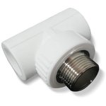 Тройник комбинированный 32 х 32 мм х 1/2" НР полипропилен teecombPPR32-1/2out