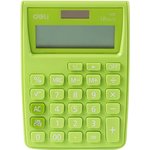 Калькулятор настольный Deli E1122/GRN зеленый 12-разр.
