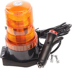 LED-818, Маяк проблесковый 12-24V светодиодный на магните оранжевый TORINO