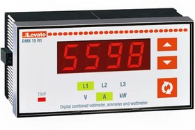 Фото 1/4 DMK15R1, LED Digital Panel Multi-Function Meter for Current, Power, Voltage, 45mm x 91mm