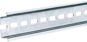 Фото 1/6 2314000, Sheet Steel Perforated DIN Rail, Top Hat Compatible, 137mm x 35mm x 7.5mm