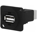 CP30209N, USB Adapter in XLR Housing, USB-A 2.0 - USB-B 2.0