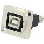 CP30207NM, USB Adapter in XLR Housing, USB-B 2.0 - USB-A 2.0