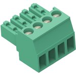 284506-5, Pluggable Terminal Blocks 5 POS TERM-BLOK PLUG