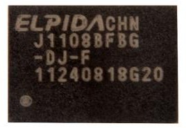 (J1108BFBG-DJ-F) оперативная память ELPIDA J1108BFBG-DJ-F DDR3 128MB