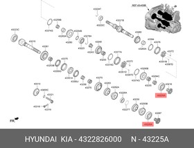 43228-26000, Шариковый подшипник d=45мм