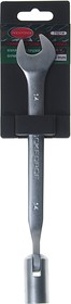 Ключ комбинированный 14х14мм рожково-торцевой шарнирный на пластиковом держателе ROCKFORCE