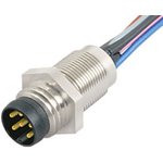 09-3463-00-06, Binder Male 6 way M8 to Unterminated Sensor Actuator Cable, 200mm