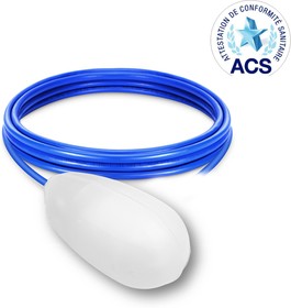 AQUAMEDIUMEPACS10M, Cable Mount Copolymer Polypropylene Float Switch, Float, 10m Cable, SPDT, 250V ac Max, 125V dc Max