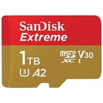 SDSQXAV-1T00-GN6MN, Флеш карта microSD 1TB SanDisk microSDXC Class 10 UHS-I A2 ...