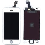 Дисплей (модуль) для Apple iPhone 5S, iPhone SE в сборе с тачскрином (Tianma) белый