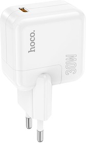 Фото 1/5 Зарядное устройство HOCO C112A Advantage 1xUSB-C, 3А, PD30W, QC3.0 (белый)