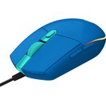 Мышь Logitech G102 LightSync синий оптическая (8000dpi) USB (5but)